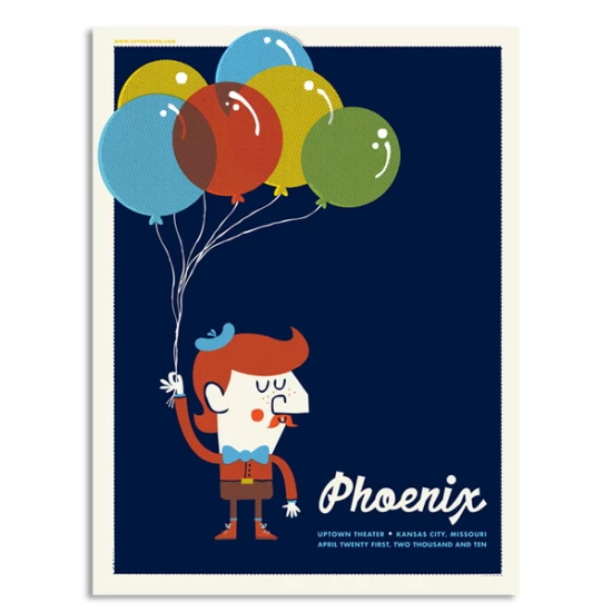 Phoenix concert poster by Vahalla Studios (SOLD OUT)