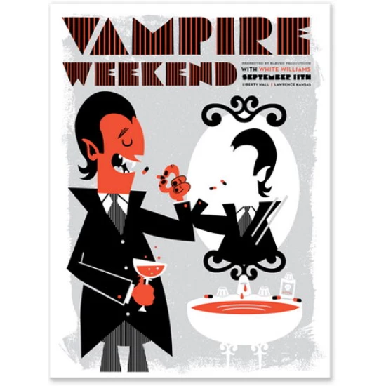 Vampire Weekend Concert Poster by Vahalla Studios (SOLD OUT)