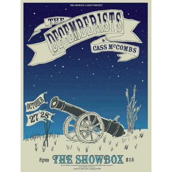 The Decemberists Concert Poster by Matthew Terich (SOLD OUT)