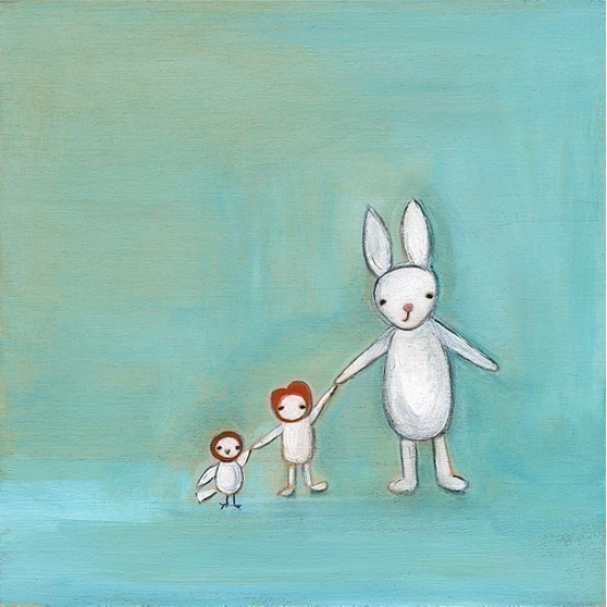 Growing up print by Marisa Haedike
