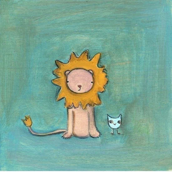 Lewis and Oscar print by Marisa Haedike