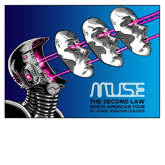 Muse St. Louis concert poster by Tim Doyle (SOLD OUT)