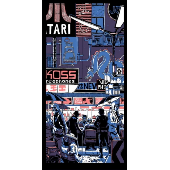 White Dragon Blade Runner print by Tim Doyle