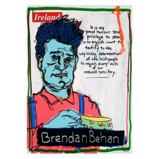 Brendan Behan by Tim Kerr