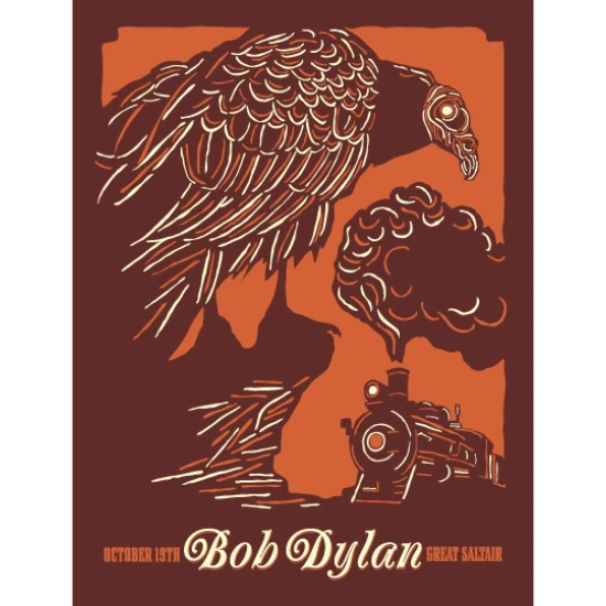 Bob Dylan concert poster by Furturtle Show Prints (SOLD OUT)