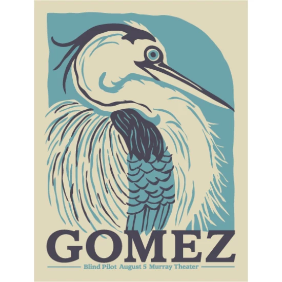 Gomez concert poster by Furturtle Show Prints (SOLD OUT)