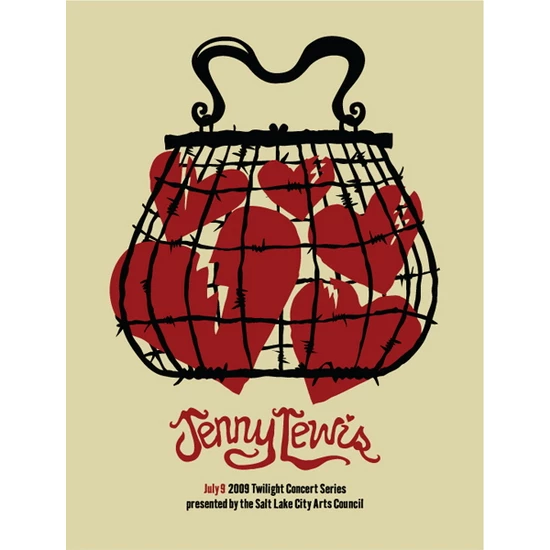 Jenny Lewis concert poster by Furturtle Show Prints (SOLD OUT)