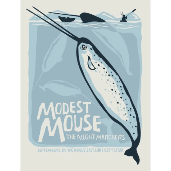 Modest Mouse concert poster by Furturtle Show Prints (SOLD OUT)