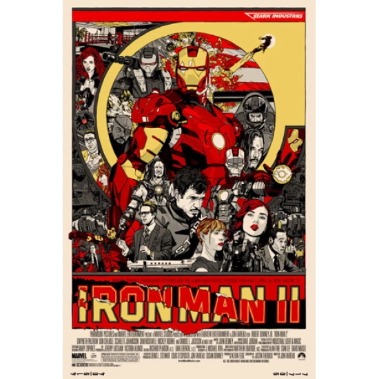 Iron Man 2 Alamo Drafthouse movie poster by Tyler Stout (SOLD OUT)