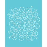 Bike Mess (Turquoise) by Brent Couchman (SOLD OUT)
