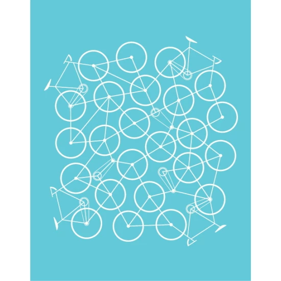Bike Mess (Turquoise) by Brent Couchman (SOLD OUT)