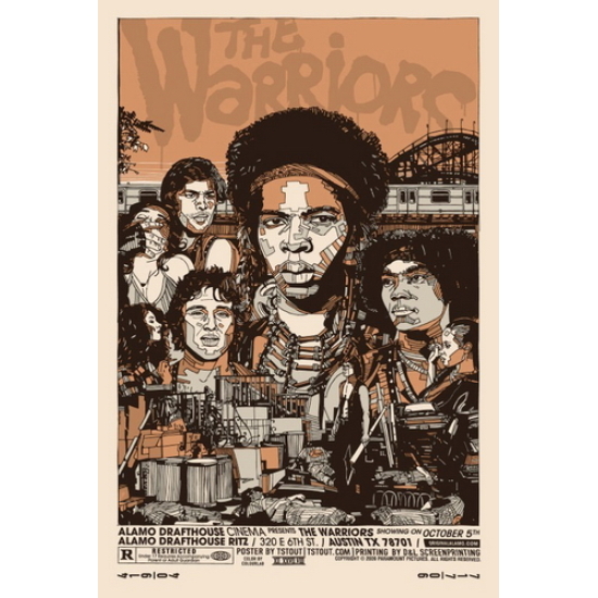 The Warriors Alamo Drafthouse poster by Tyler Stout (SOLD OUT)