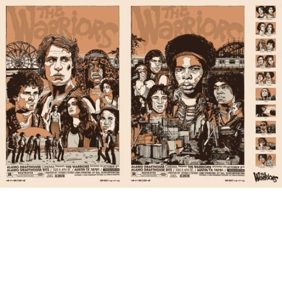 The Warriors uncut Alamo Drafthouse movie poster by Tyler Stout (SOLD OUT)