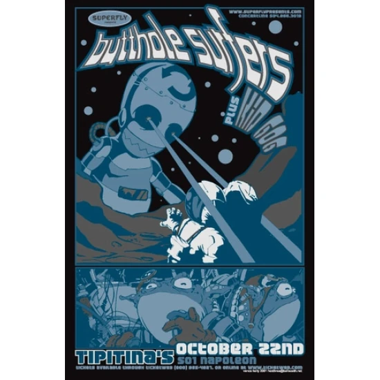 The Butthole Surfers Concert Poster by Vance Kelly (SOLD OUT)