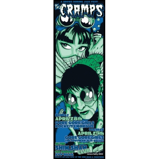 The Cramps Concert Poster by Vance Kelly (SOLD OUT) - Poster Cabaret
