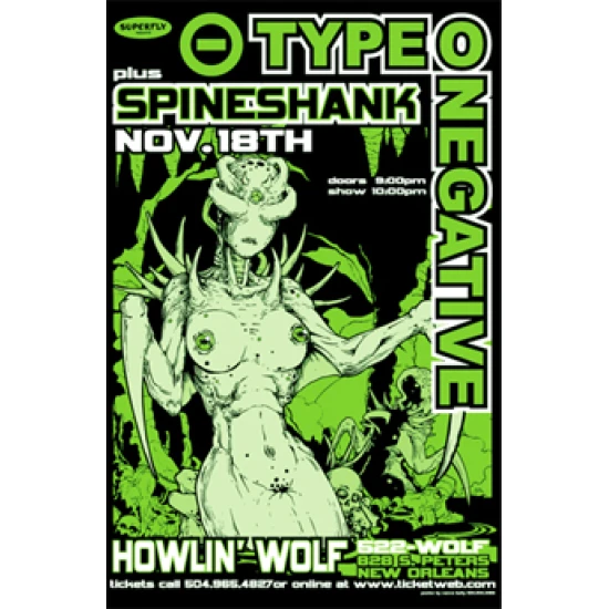 Type-O-Negative Concert Poster by Vance Kelly (SOLD OUT)