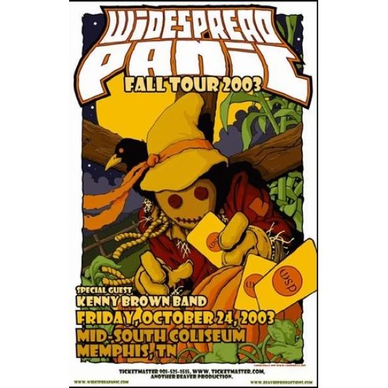 Widespread Panic Concert Poster by Vance Kelly (SOLD OUT)