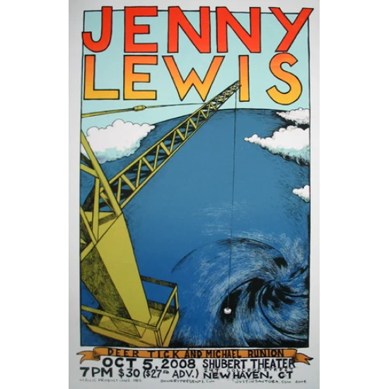 Jenny Lewis Concert Poster (New Haven)