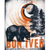 bon iver 2017 tour poster