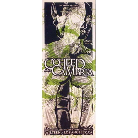 Coheed and Cambria Concert Poster by Andy Vastagh (SOLD OUT)