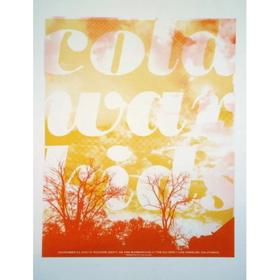 Cold War Kids Concert Poster by Andy Vastagh (SOLD OUT)