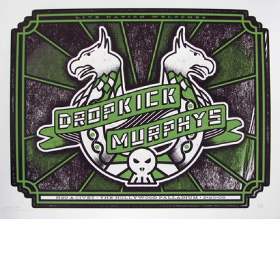 Dropkick Murphys Concert Poster by Andy Vastagh (SOLD OUT)