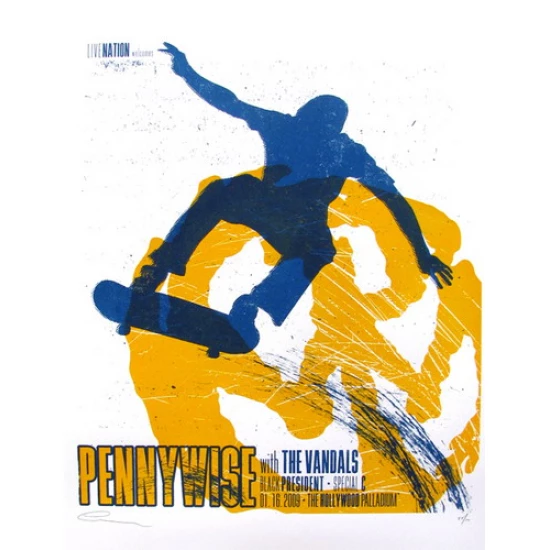 Pennywise Concert Poster by Andy Vastagh (SOLD OUT)