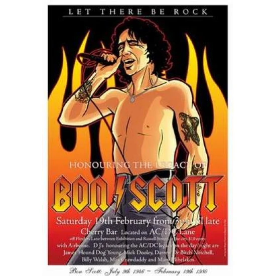 AC/DC Concert Poster by Joe Whyte