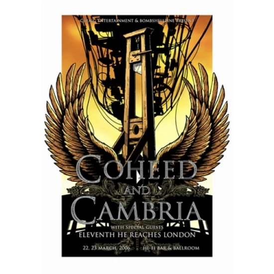 Coheed & Cambria Concert Poster by Joe Whyte