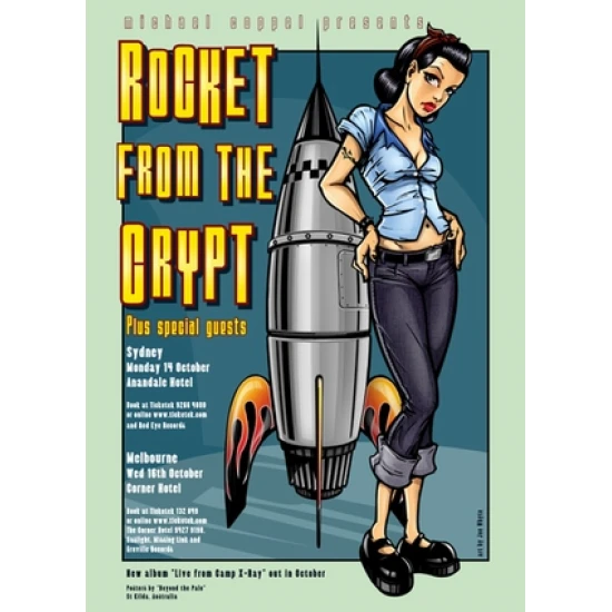 Rocket From The Crypt Concert Poster by Joe Whyte (SOLD OUT)