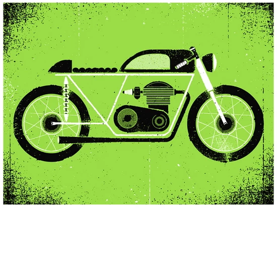 Motorcycle print by The Work Week