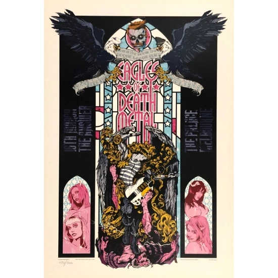 Eagles of Death Metal Concert Poster by Rhys Cooper