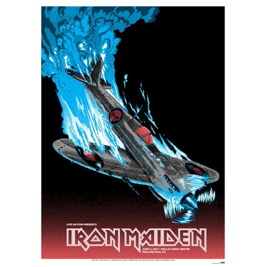 Iron Maiden concert poster by Tim Doyle (SOLD OUT)