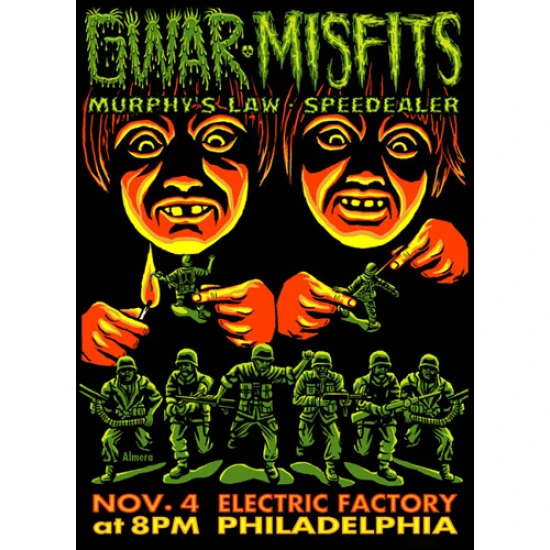 The Misfits & GWAR Concert Poster by Marco Almera