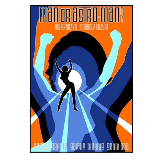 Man or Astroman Concert Poster by Marco Almera