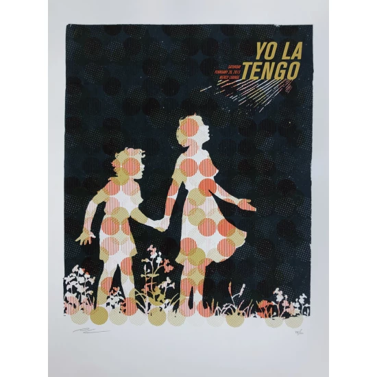 Yo La Tengo concert poster by Andy Vastagh
