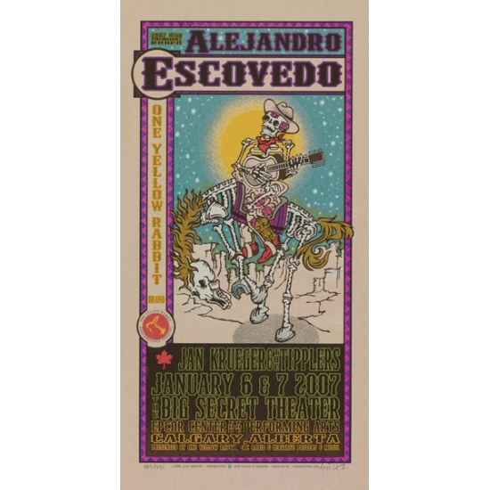 Alejandro Escovedo Concert Poster by Gary Houston