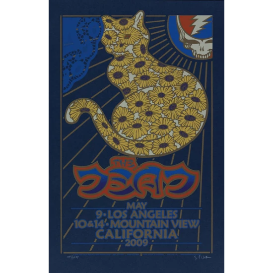 The Dead California 2009 concert poster by Gary Houston