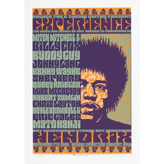 Jimi Hendrix Poster by Gary Houston