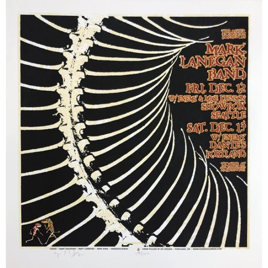 Mark Lanegan Concert Poster by Gary Houston