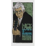 Nick Lowe Concert Poster by Gary Houston