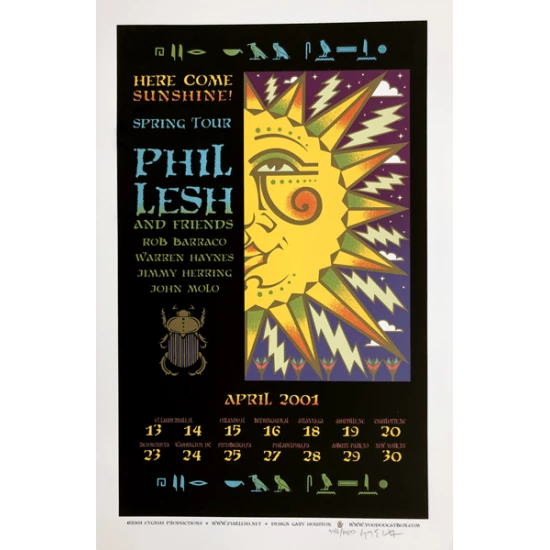 Phil Lesh & Friends Spring Tour Poster by Gary Houston