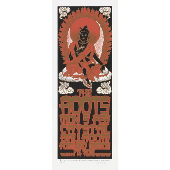 The Roots Concert Poster by Gary Houston