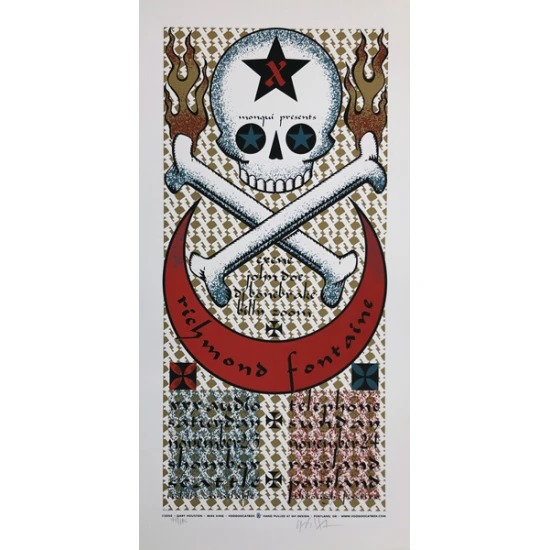 X Concert Poster by Gary Houston