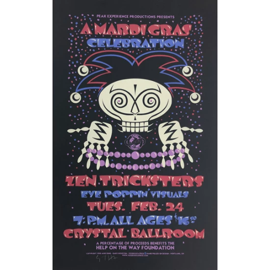 Zen Tricksters Concert Poster by Gary Houston