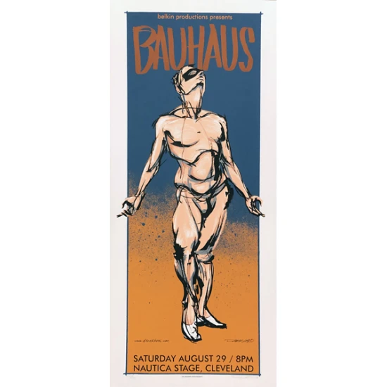 Bauhaus Concert Poster by Derek Hess