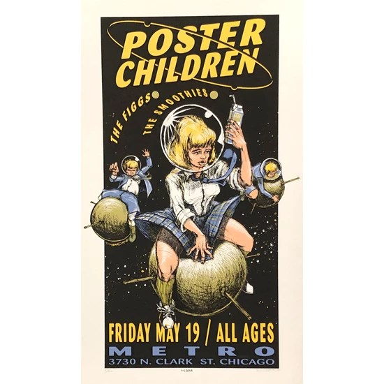 The Poster Children Concert Poster by Derek Hess