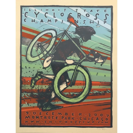 2007 Illinois State Cyclocross Championships Poster by Jay Ryan (SOLD OUT)