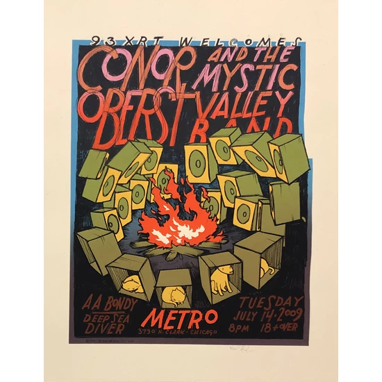 Conor Oberst Concert Poster by Jay Ryan