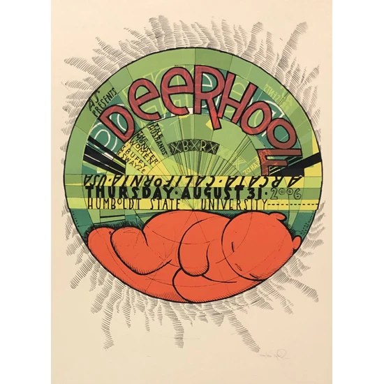 Deerhoof Concert Poster by Jay Ryan